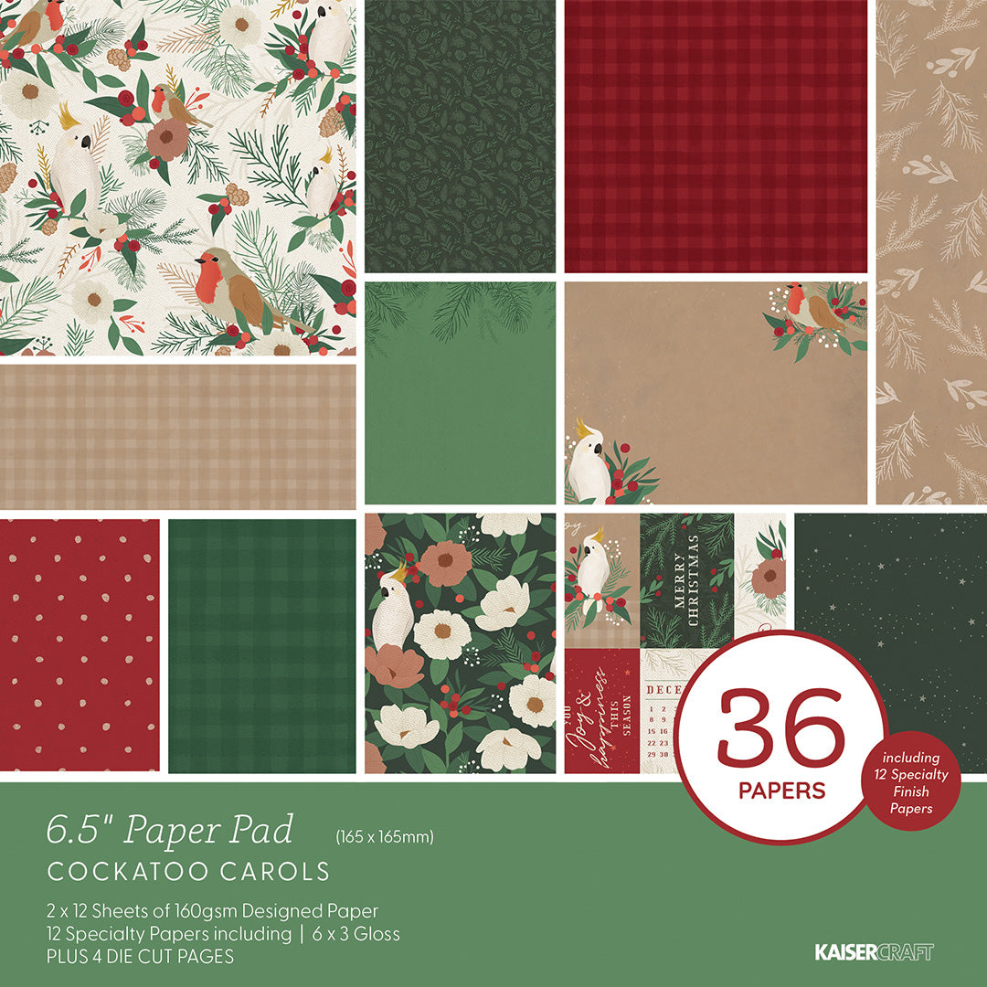 Cockatoo Carols 6.5 Paper Pad